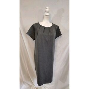 Lands' End Gray Dress Shift Sheath Gray Outfitters Line Short Sleeve Women's 18W